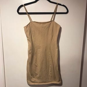 Camel mini cami dress